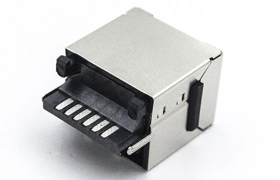 Rj11 Rj45 Jack 6p6c 180 Degree Phone Plug Single Port Without Transformer TM52M511EBX11