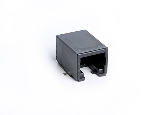 6 PIN Rj11 Modular Jack Black Unshielded Plastic Housing FR52 UL94V-0 Right Angle TM56S511SXX41