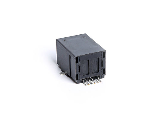 6 PIN Rj11 Modular Jack Black Unshielded Plastic Housing FR52 UL94V-0 Right Angle TM56S511SXX41