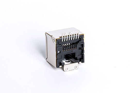 Modular SMT RJ45 Jack Without Integrated Transformer Magnetics 180° Orientation Top Entry