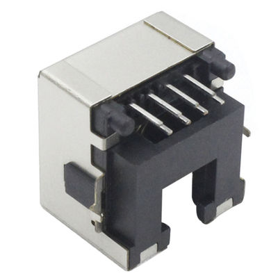 90 Degree RJ45 Female Adapter With Sink Plate 8.6 Single Port Shielding On