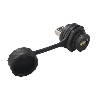 IP68 Weatherproof RJ45 Waterproof Coupler Connector Panel Mount