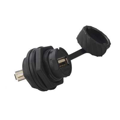 IP68 Weatherproof RJ45 Waterproof Coupler Connector Panel Mount